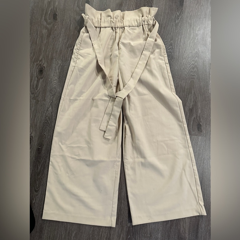 Zara high-waisted wide leg pants